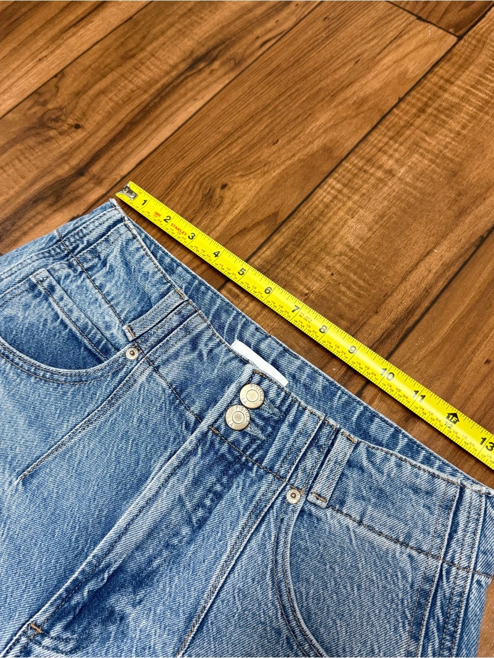 Pistola Light Wash Denim Wide Leg Flare Jeans Stretch Womens 27 - Picture 6 of 12